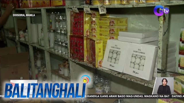 Kandila, mabenta na sa ilang tindahan sa Divisoria, ilang araw bago mag-Undas 2024 | Balitanghali