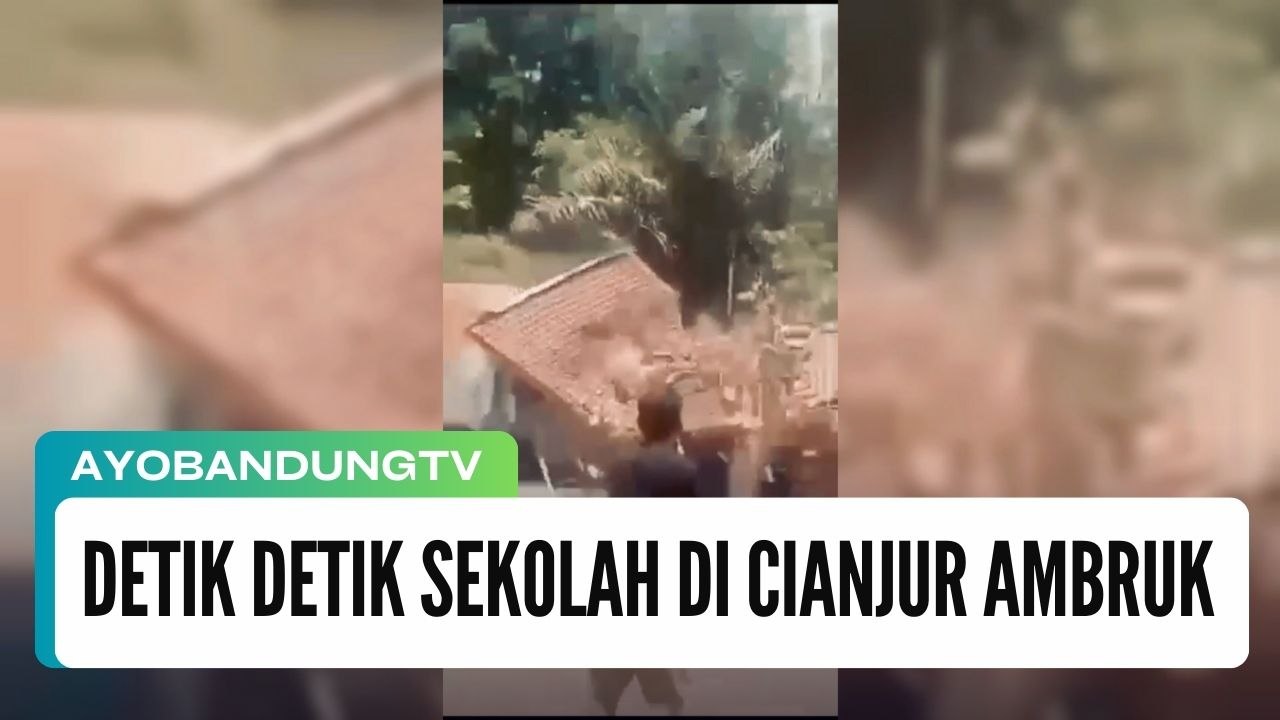Detik-Detik Sekolah di Cianjur Ambruk