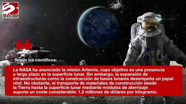 Científicos afirman que se podrán construir ciudades espaciales en la Luna