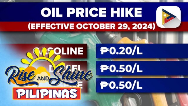 Taas-presyo sa produktong petrolyo, epektibo ngayong araw