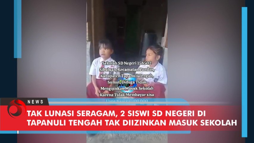 Tak Lunasi Seragam, 2 Siswi SD Negeri di Tapanuli Tengah Tak Diizinkan Masuk Sekolah