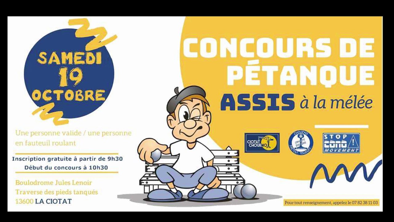 Concours de Pétanque Assis à la mêlée