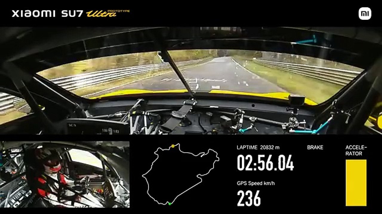 VÍDEO: el Xiaomi SU7 Ultra ha logrado rebajar en ¡40 segundos el récord de Tesla en Núrburgring!