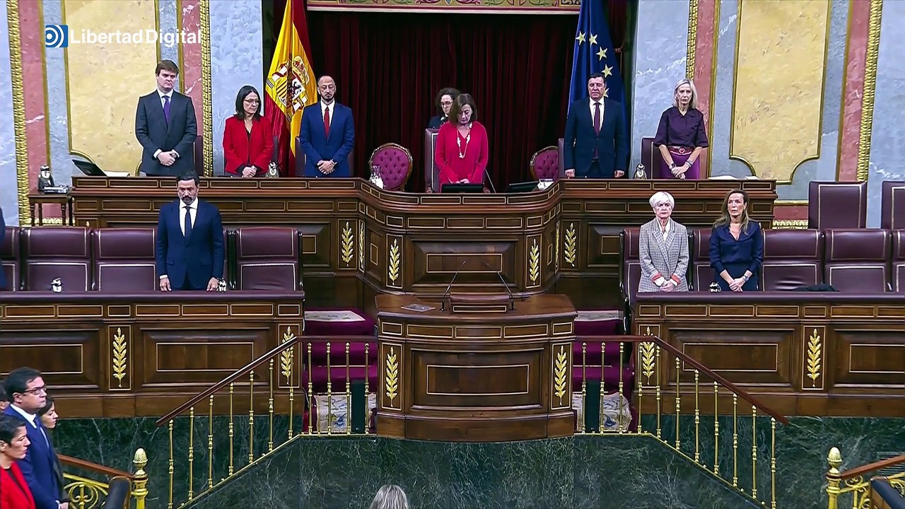 El Congreso de los Diputados guarda un minuto de silencio por los fallecidos a causa de la DANA