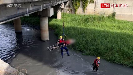 深逾1.5米水流湍急！婦人彰化大排落水生還 全因這些巧合 (民眾提供)