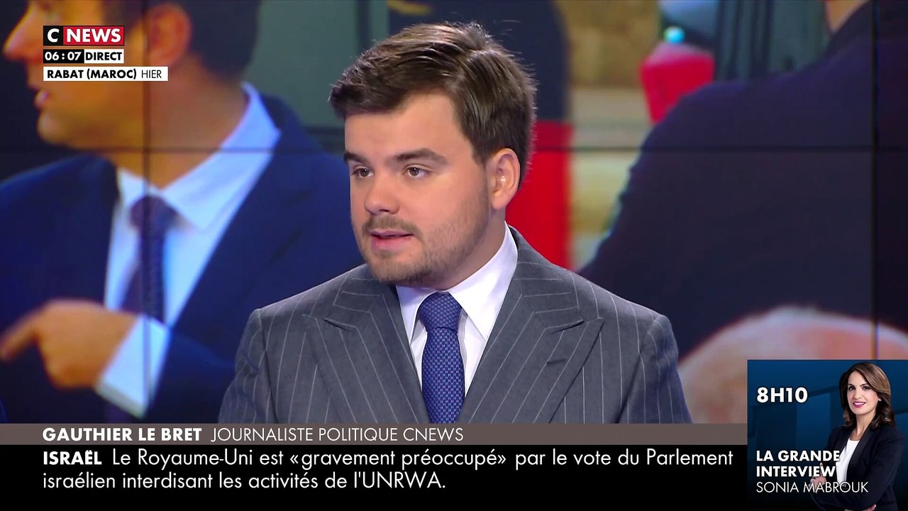 Visite  Emmanuel Macron au Maroc : CNews révèle la présence très gênante de l'humoriste contesté Yassine Bellatar (en jogging) parmi les 122 personnes de la délégation officielle