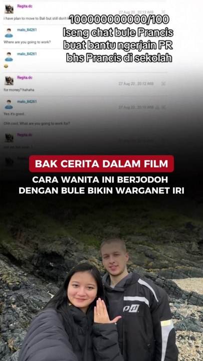 Bak Cerita Dalam Film, Cara Wanita Ini Berjodoh Dengan Bule Bikin Warganet Iri