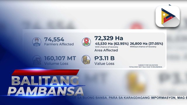 Mga magsasakang naapektuhan ng Bagyong #KristinePH, may matatanggap na insurance ayon sa PCIC