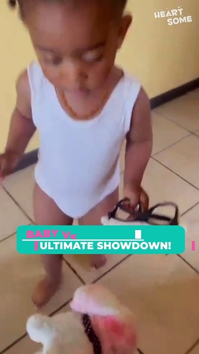 Toy Puppy vs Baby | The Cutest Standoff Ever! 