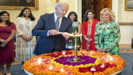 अमेरिकी राष्ट्रपति जो बाइडेन ने व्हाइट हाउस में मनाई आखिरी दिवाली, गायब रहीं कमला हैरिस
