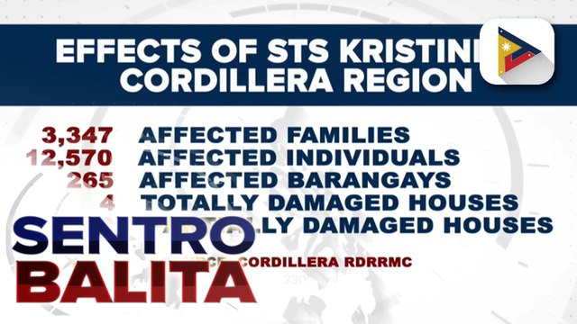 Dalawa patay, apat sugatan sa pananalasa ng Bagyong #KristinePH sa Cordillera Region