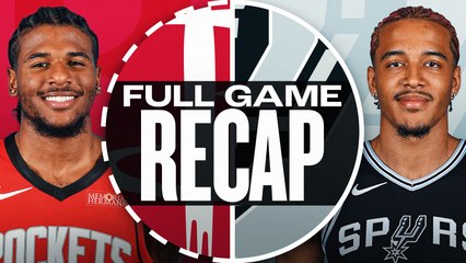 Thrilling Comeback! Rockets Edge Out Spurs 106-101 🏀
