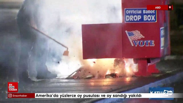 Amerika'da yüzlerce oy pusulası ve oy sandığı yakıldı