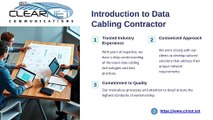 Expert Data Cabling Contractor Services for Reliable Network Solutions