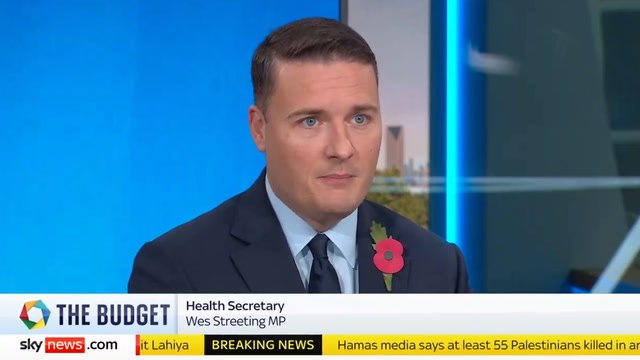 Health Secretary Wes Streeting says NHS waiting list is tumbling