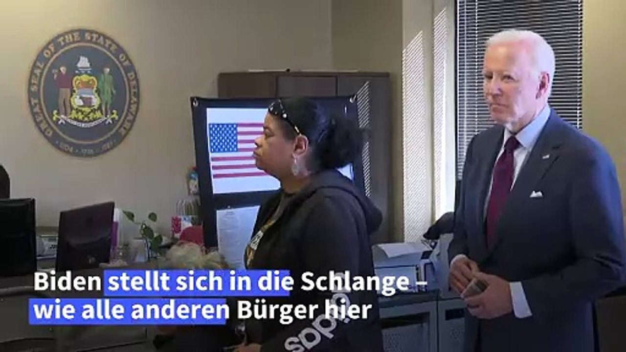 Biden gibt Stimme für US-Präsidentenwahl ab