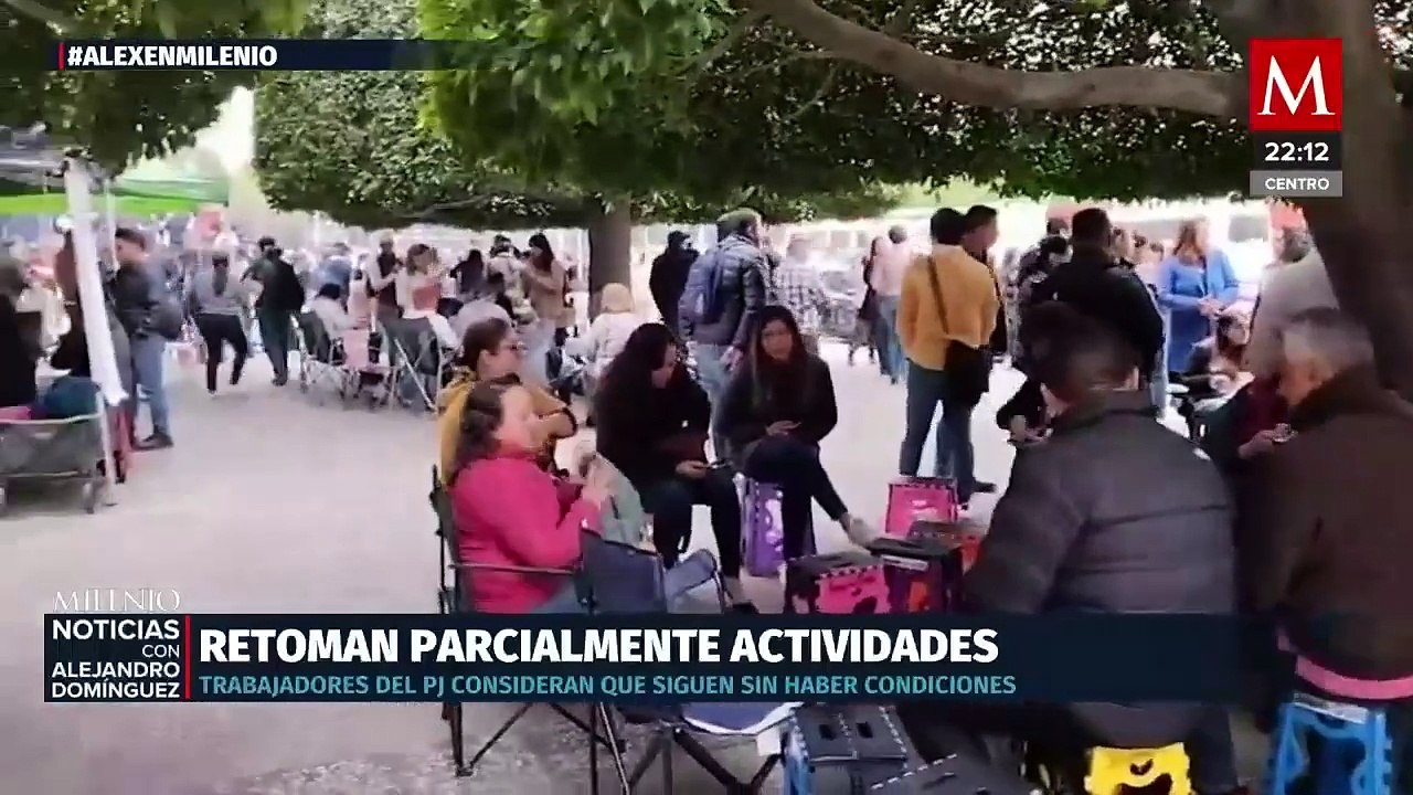 Trabajadores del Poder Judicial mantienen paro parcial pese a orden de reanudación