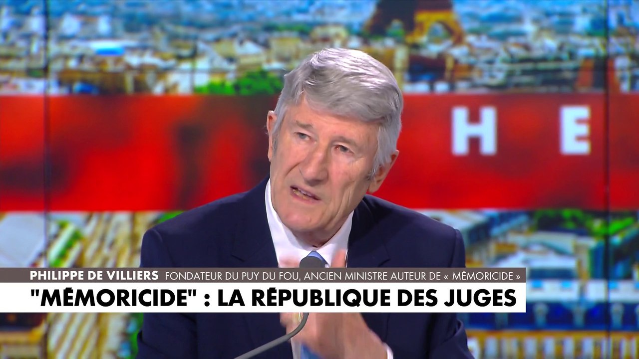 Philippe de Villiers évoque le déséquilibre quand la force publique est moins forte que les malfrats