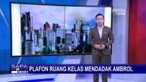 Diduga Lapuk Tergerus Usia, Plafon Ruang Kelas SDN 1 Pamotan Ambrol