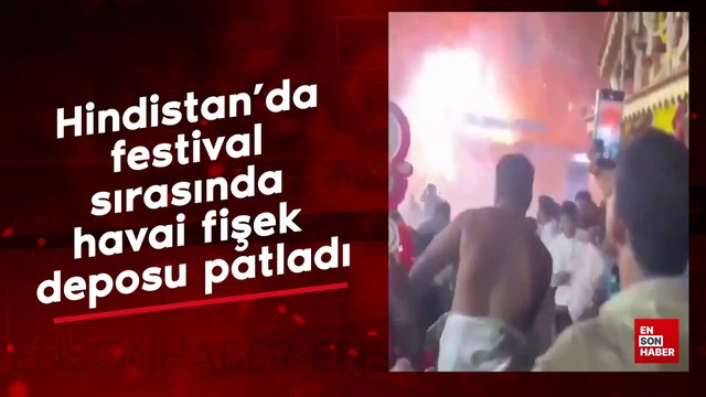 Hindistan’da festival sırasında havai fişek deposu patladı