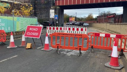 Water Lane: Leeds city centre road remains closed with diversions in place after sinkhole appears