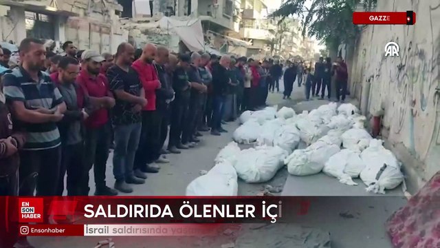 Ebu Nasr ailesine ait binaya saldırısında yaşamını yitirenler için cenaze namazı kılındı