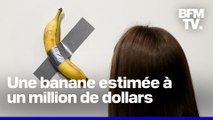 Une banane scotchée à un mur estimée à un million de dollars