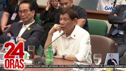 SP Escudero - under oath ang mga binanggit ni Ex-Pres. Duterte; puwedeng magamit laban sa kanya | 24 Oras