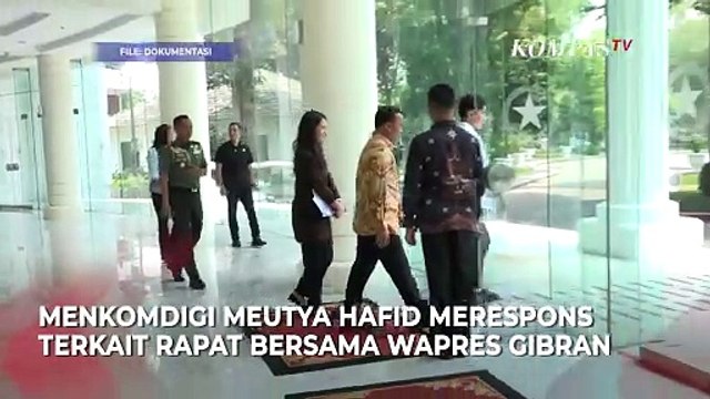 Isi Rapat Menkomdigi Meutya Hafid dengan Wapres Gibran: Tentu Terkait dengan Komdigi
