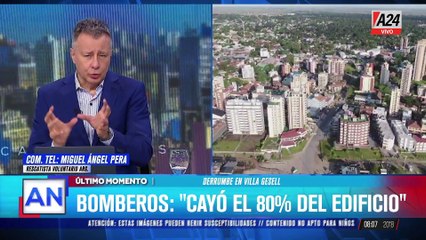 Derrumbe en Villa Gesell: buscan desaparecidos