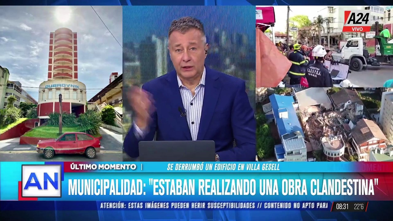 Derrumbe en Villa Gesell: ¿Qué pasó con el edificio?