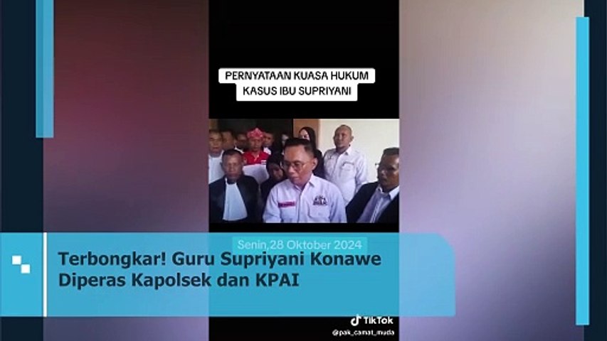 Terbongkar! Guru Supriyani Konawe Diperas Kapolsek dan KPAI