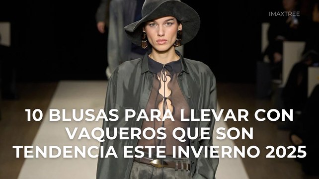 10 blusas para llevar con vaqueros que son tendencia este invierno 2025