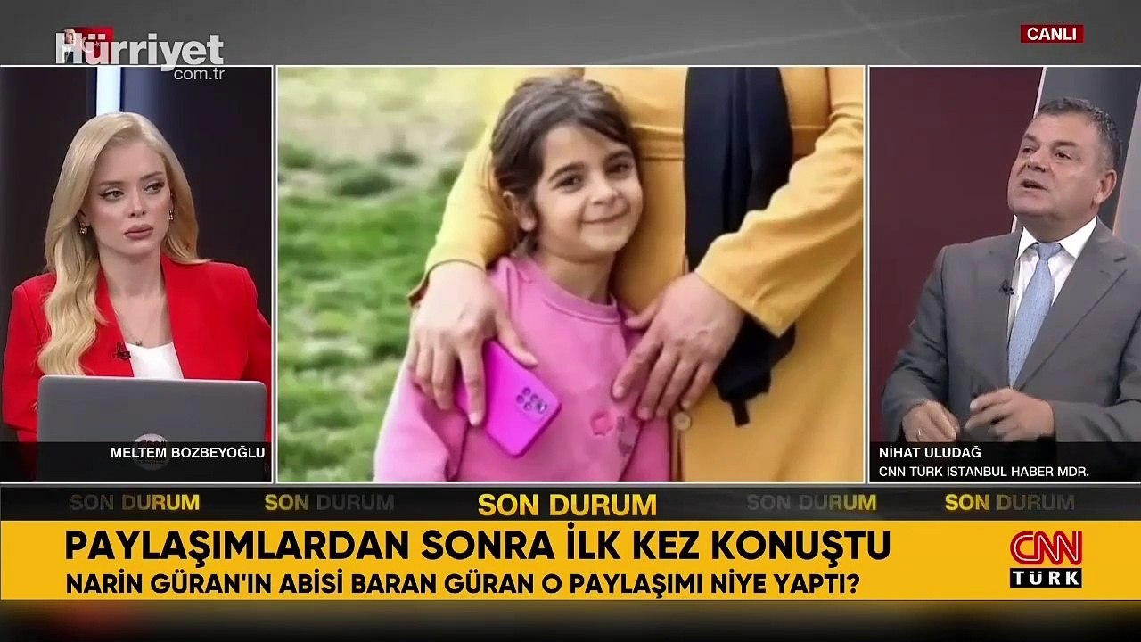 Narin'in ağabeyi Baran Güran, 'Neler Oluyor Hayatta' programına konuştu