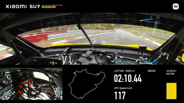 Vuelta rápida del Xiaomi SU7 Ultra Prototipo a Nürburgring