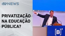 Tarcísio vai acompanhar 1º leilão para privatizar construção de escolas estaduais em SP