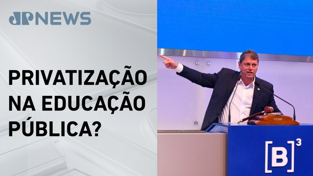 Tarcísio vai acompanhar 1º leilão para privatizar construção de escolas estaduais em SP