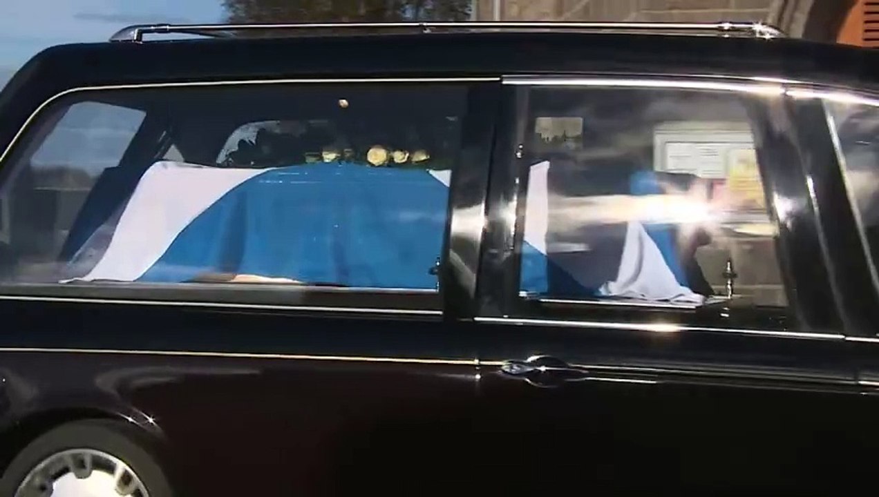 Alex Salmond’s coffin carried into church ahead of funeral