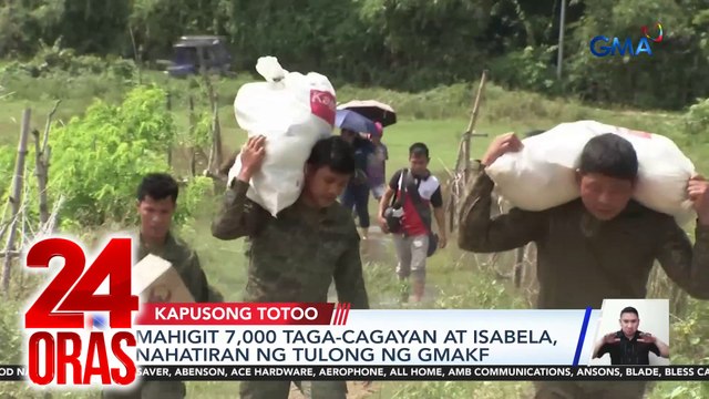 Mahigit 7,000 taga-Cagayan at Isabela, nahatiran ng tulong ng GMAKF | 24 Oras