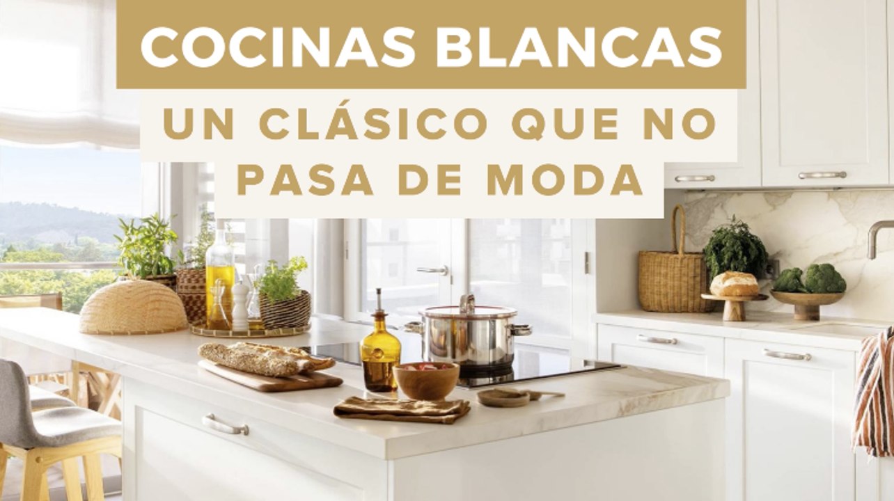 55 cocinas blancas que demuestran por qué este color nunca pasa de moda