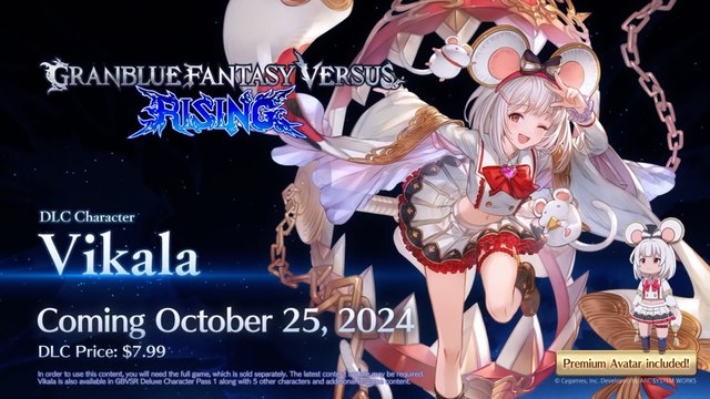 Granblue Fantasy Versus Rising Official Vikala Gameplay Trailer