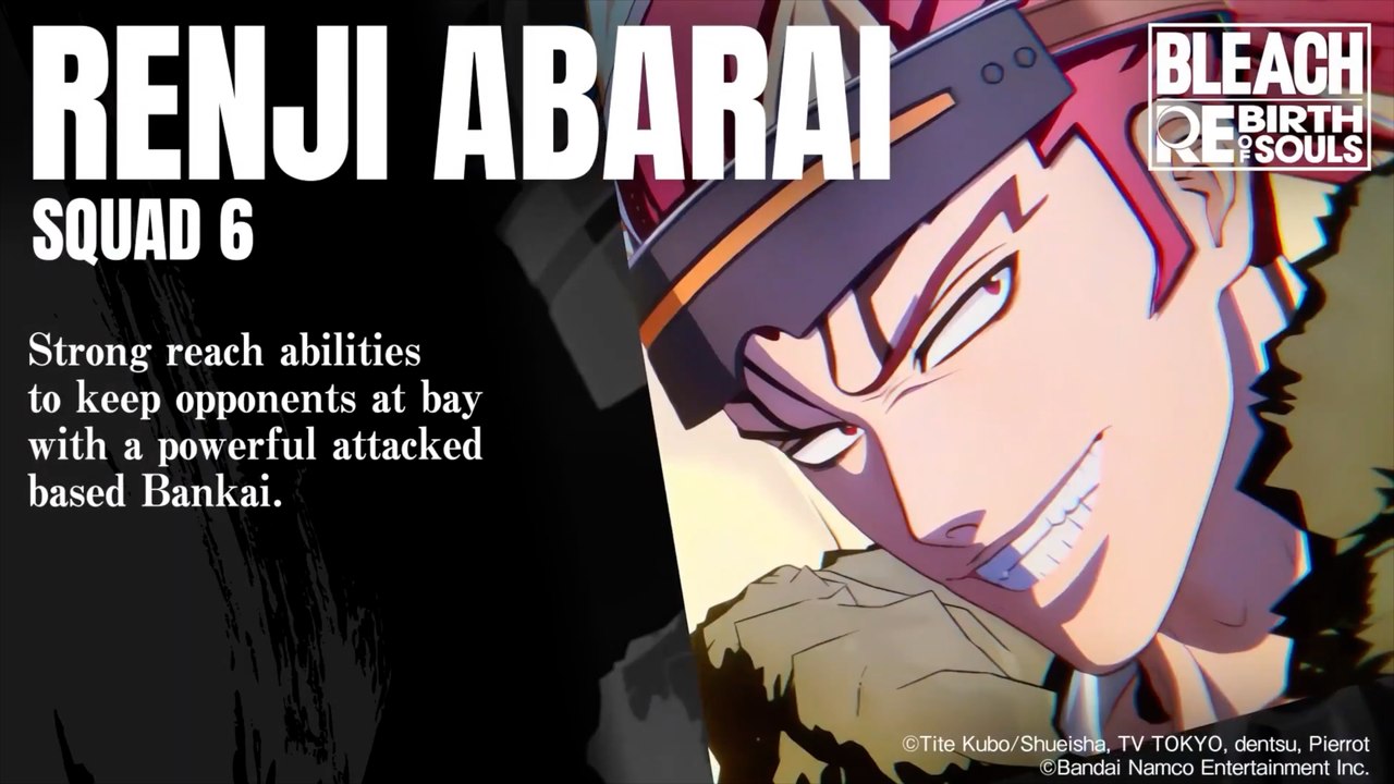 Bleach Rebirth of Souls Official Renji Abarai Character Trailer