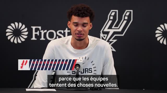 Spurs - Wembanyama : “On expérimente encore un peu en défense”