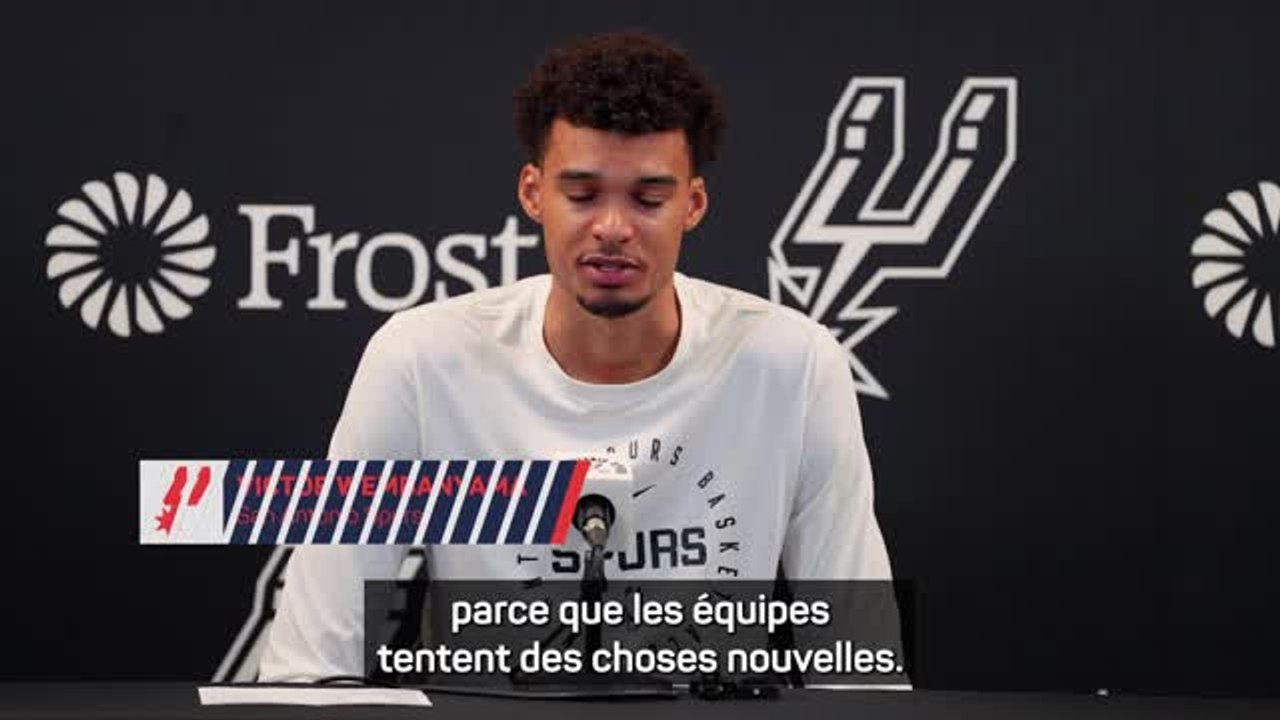 Spurs - Wembanyama : “On expérimente encore un peu en défense”