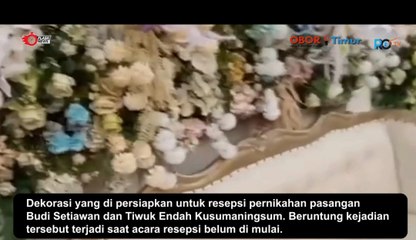 Dekorasi Pernikahan Menjadi Korban Amukan Angin Ribut di Ponorogo
