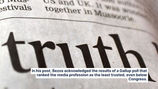 Jeff Bezos Says This Is Mainstream Media's Biggest Problem After Washington Post Ends Endorsement For Presidential Candidates — How He Plans To Fix It