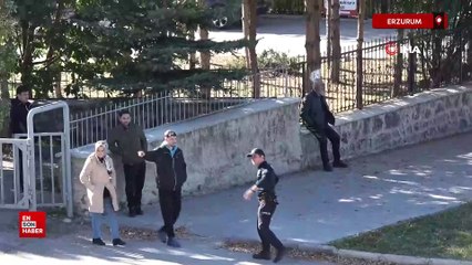 Erzurum'da şüpheli paketin içerisinden perde ve bilgisayar çıktı