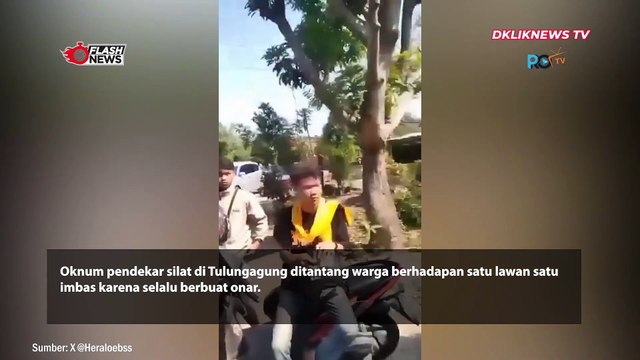 Warga di Tulungagung Tantang Oknum Pendekar Silat Duel Satu Lawan Satu
