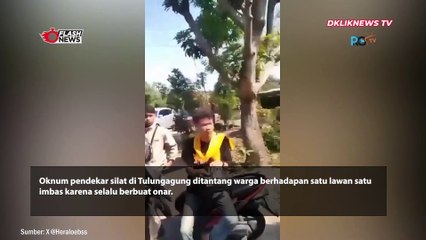 Warga di Tulungagung Tantang Oknum Pendekar Silat Duel Satu Lawan Satu