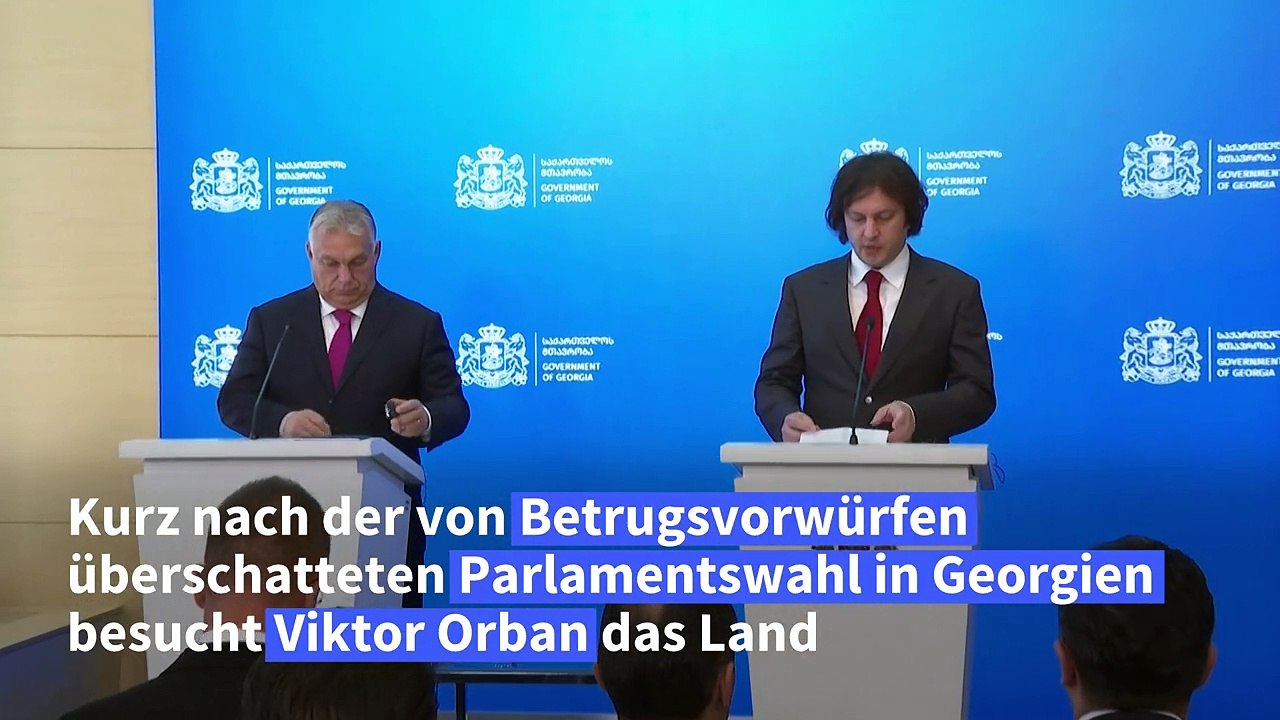 Orban findet Wahl in Georgien 'fair und demokratisch'